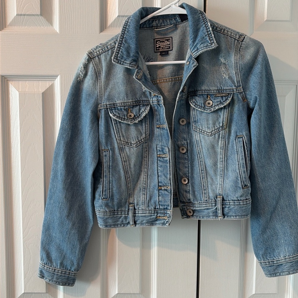 Superdry vintage denim goods Jean jacket XS